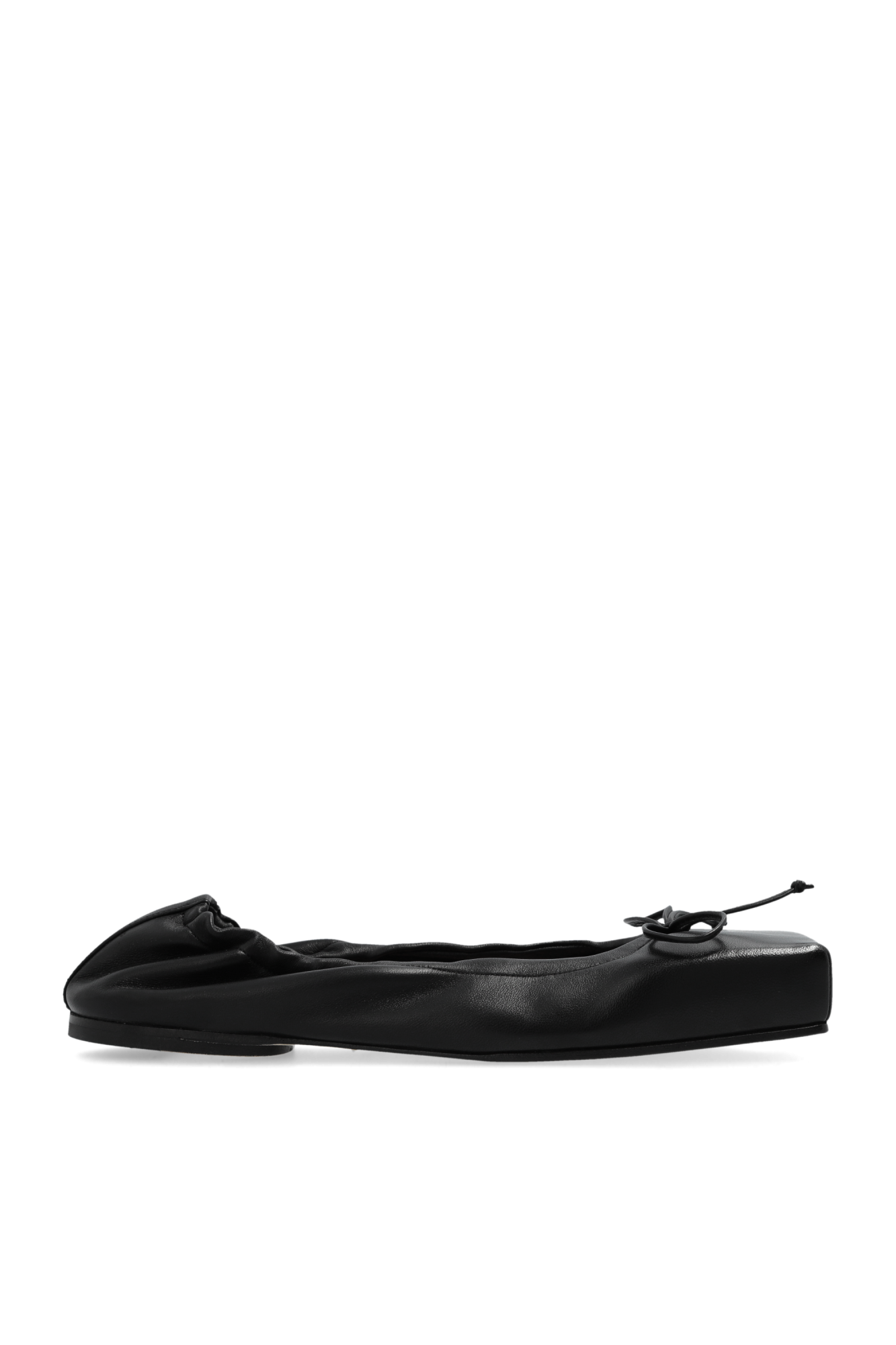 Black Leather Ballet Flats Jacquemus - Vitkac AS